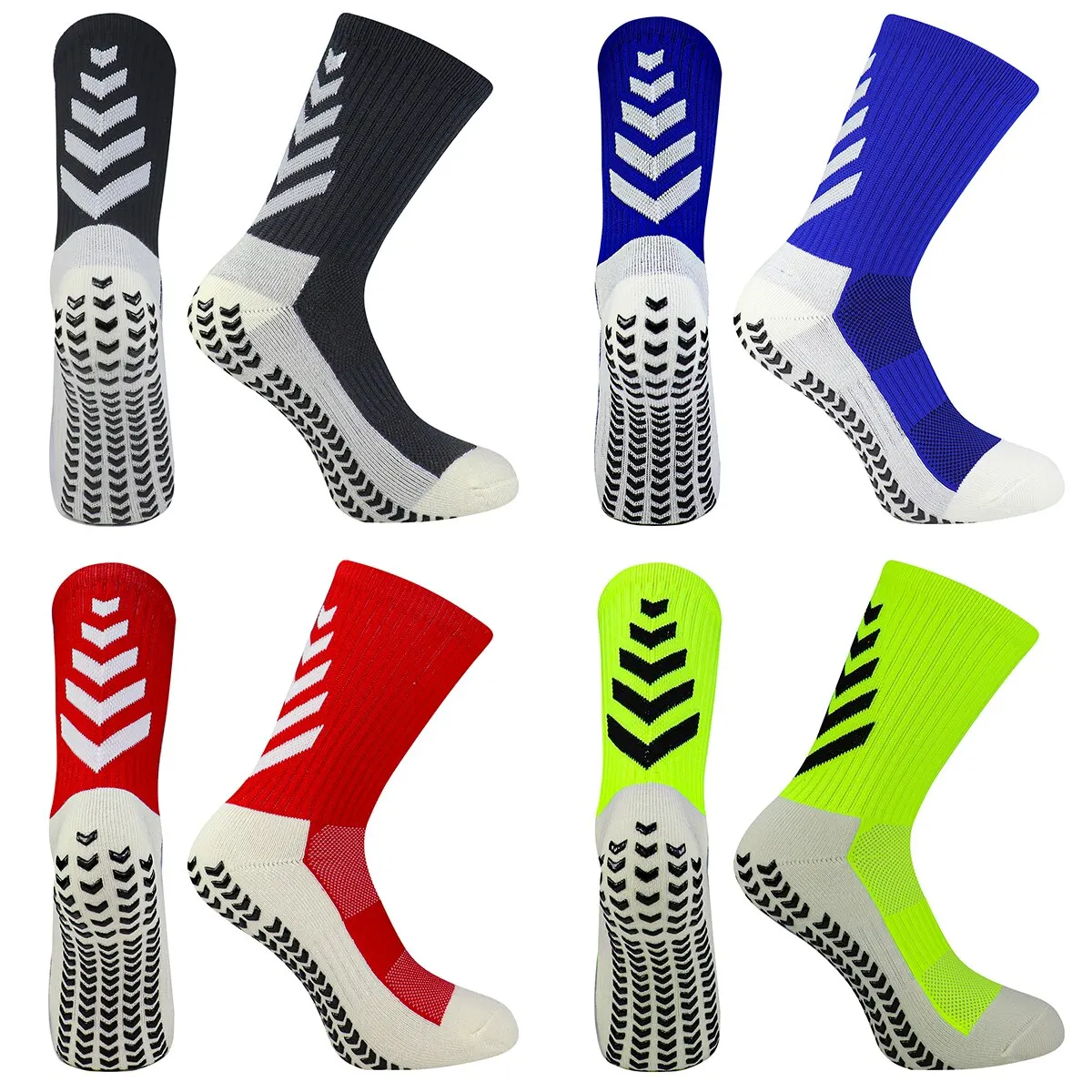 Top Trends: Football Socks Men Athletic Non Slip Soccer Socks Cushioned Breathable For Running Yoga Basketball Hiking Sports Grip Socks Shoppable Styles