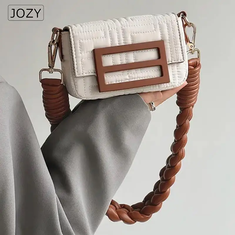 Top Trends: 2023 High Quality Mobile Phone Bag Chain Strip Mini Small Bag Woven Bag Armpit Bag Single Shoulder Messenger Small Square Bag Shoppable Styles - Image 3