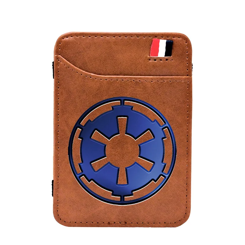 Top Trends: Vintage Galactic Empire Theme Printing Pu Leather Mini Small Magic Wallets Purse Pouch Plastic Credit Bank Card Case Holder Shoppable Styles