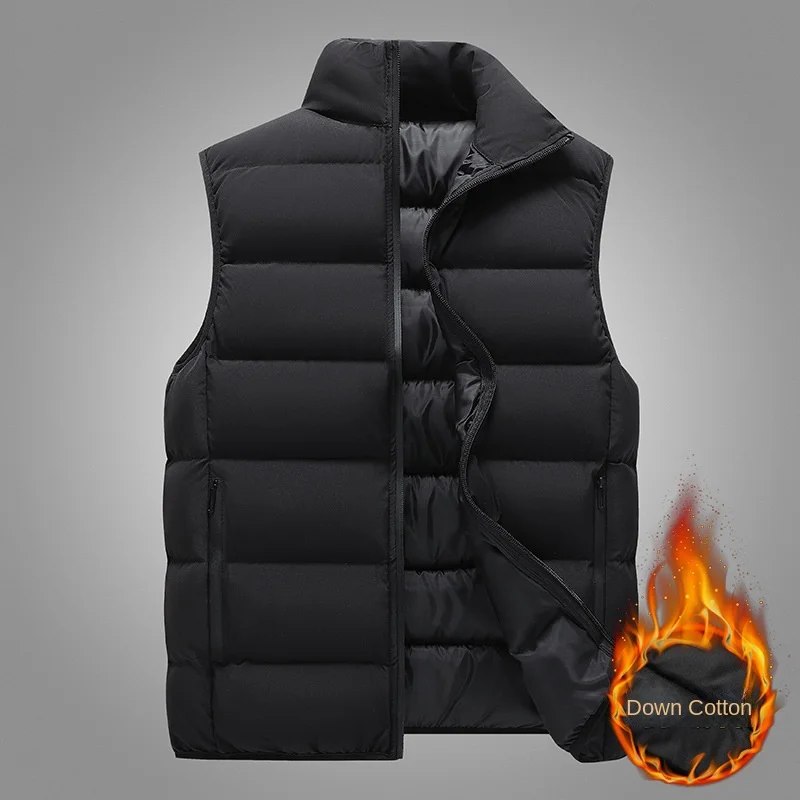 Top Trends: Men&#039;s Down Cotton Jacket, Vest Jacket, Autumn And Winter Thickened Plush Insulation, New Couple Trend Brand Loose Cotton Jacket Shoppable Styles