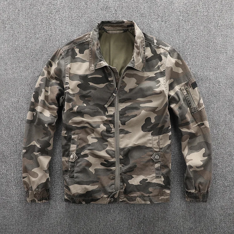 Top Trends: Men&#039;s Autumn New Casual Jacket Military Camouflage Cargo Jacket Fashion Spring Outwear Plus Size Loose Men Coat Hiking Jacket Shoppable Styles