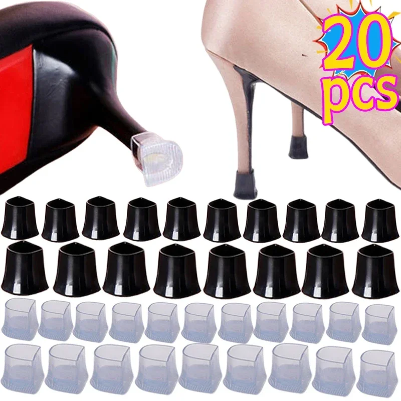 Top Trends: 2 / 4 / 10 / 20Pcs Silicone Heel Protectors Stoppers Stiletto Dancing Covers Antislip High Heeler Bridal Wedding Shoes Accessories Shoppable Styles