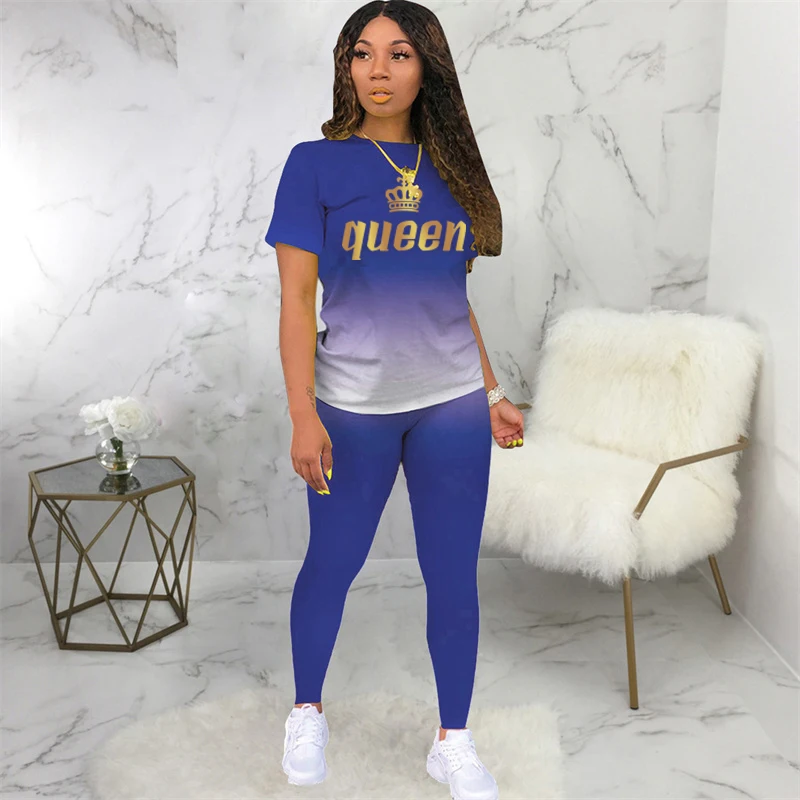 Top Trends: Two Piece Set Women 2 Piece Set Women Outfits Tracksuit Fall Clothes For Female 2022 2 Pieces Sets T Shirts Pants Outfits Shoppable Styles - Image 2