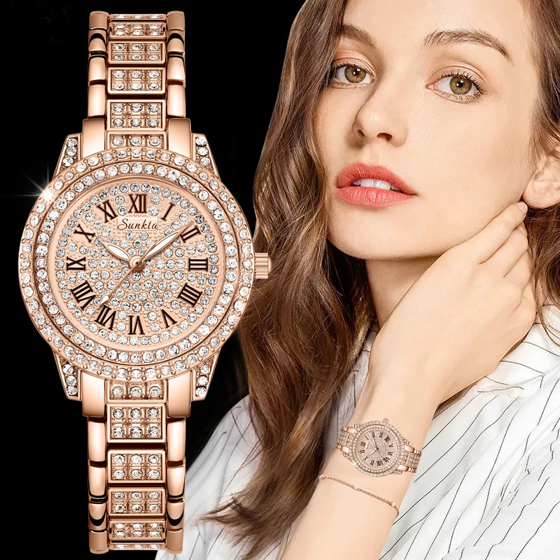 Top Trends: LIGE New Watch For Women Sunkta Brand Luxury Women Watch Creative Steel Waterproof Women Quartz Wristwatches Relogios Feminino Shoppable Styles