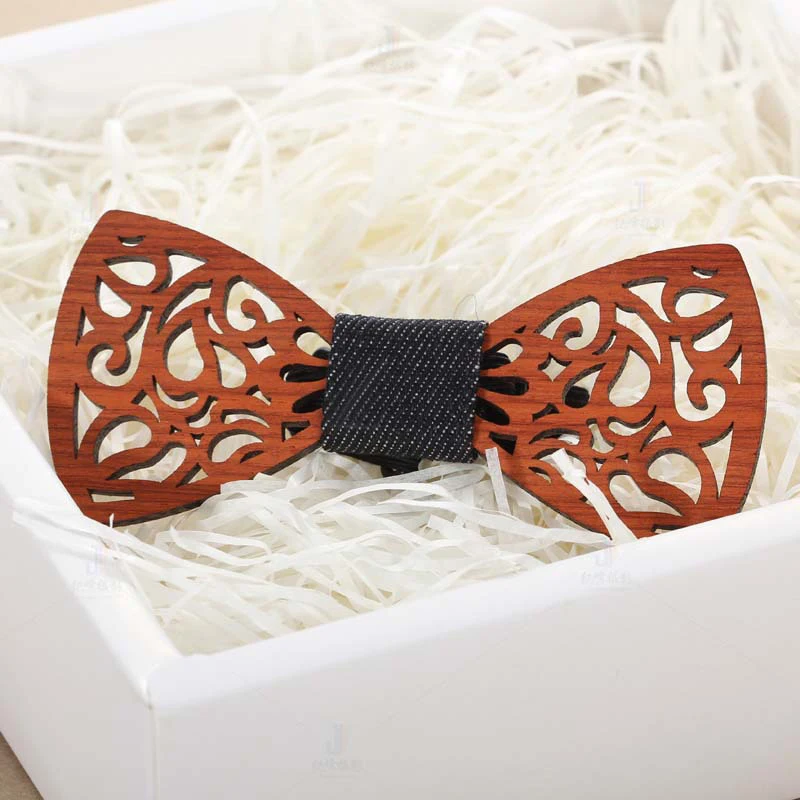 Top Trends: Vintage Wooden Bow Tie For Men Hollow Out Carved Retro Wooden Neck Ties Adjustable Strap Wood Bowtie Gravata Corbatas Shoppable Styles