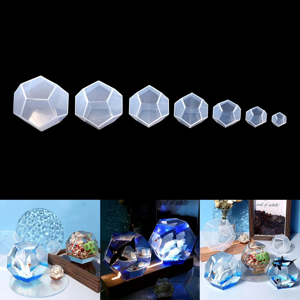 Top Trends: Dodecahedron Faceted Sphere Silicone Mold 3D Micro Landscape Epoxy Resin Mould For DIY Epoxy Resin Crafts Home Table Decoration Shoppable Styles