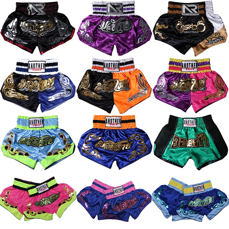 Top Trends: Kickboxing Fight Tiger Muay Thai Shorts Adult Kids Breathable Embroidery Kick Boxing Trunks Men Women Grappling Sanda MMA Pants Shoppable Styles