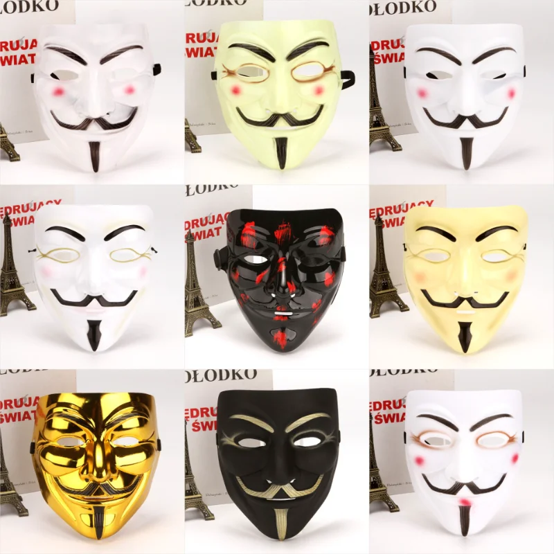 Top Trends: 1PC Anonymous Carnival Steampunk Cosplay Costumes Anime Cosplay Mask For The Face Headwear Halloween Party Mask Props Shoppable Styles