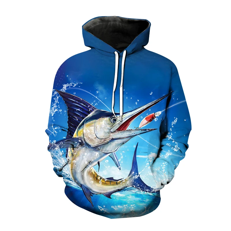 Top Trends: Fish 3D Print Hoodies Fishing Men Women Fashion Hooded Sweatshirt Hip Hop Hoodie Pullover Unisex Tops Coat Trendy Hoody Clothing Shoppable Styles