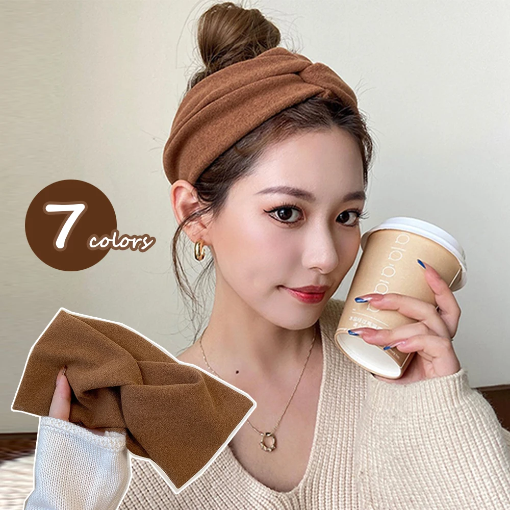 Top Trends: Women&#039;s Cotton Cross Wide Hairband Temperament Solid Elastic Headbands Yoga Spa Wash Face Hair Band Headwear Hair Accessories Shoppable Styles