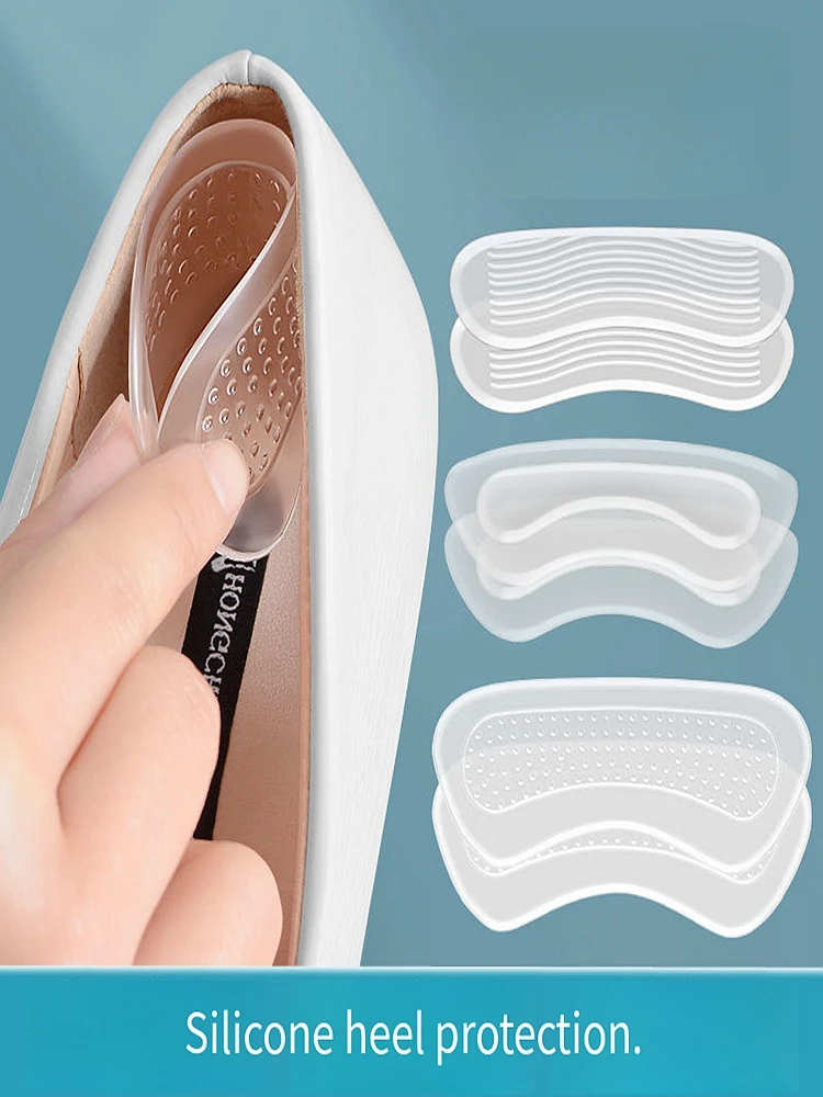 Top Trends: Silicone High Heels Heel Protectors Stickers Women Shoes Heel Cushion Foot Care Non Slip Shoe Pads For Adjustable Size Insoles Shoppable Styles