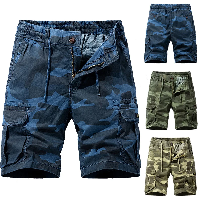 Top Trends: Cargo Shorts Men Spring Summer Breeches Cotton Bermuda Camouflage Denim Casual Multi-Pocket Pants Clothing Men’s Cargo Short Shoppable Styles - Image 3