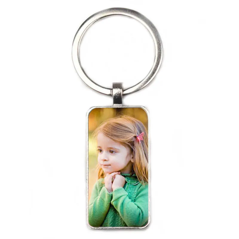 Top Trends: Custom Cute Girl Boy Photo Keychain Fashion Art Picture Rectangle Keychain Handmade Custom Birthday Gift Souvenir Shoppable Styles