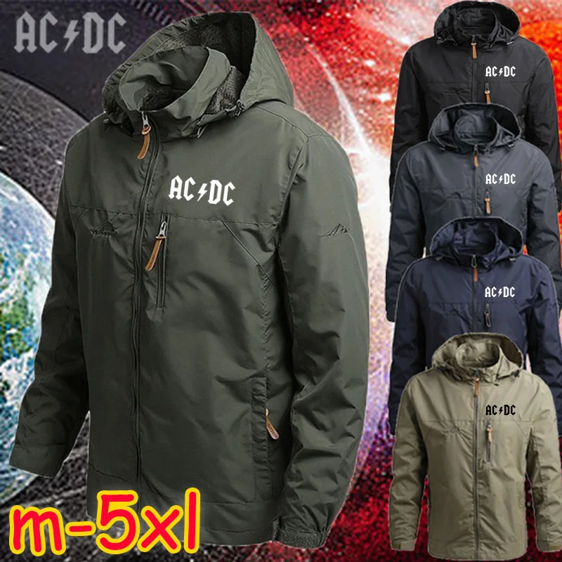 Top Trends: Men Windbreaker Military Field Jackets Outerwear ACDC Winter Autumn Waterproof Flight Pilot Coat Hoodie Men Hunting Army Jacket Shoppable Styles