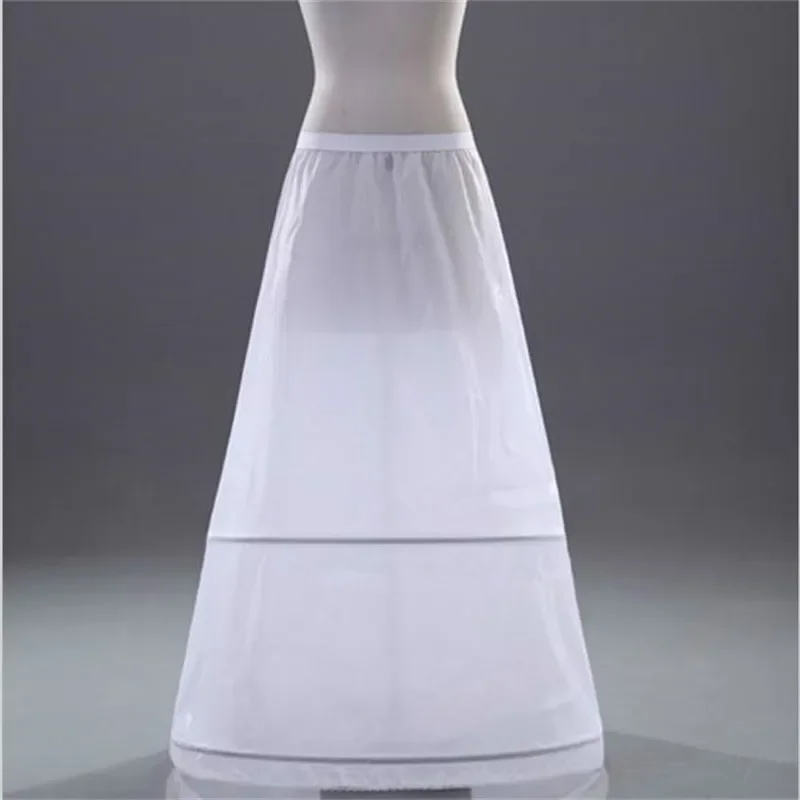 Top Trends: Brand New A-line Petticoats White 2-Hoops Underskirt Crinoline For Wedding Dress Bride Gown In Stock Wedding Accessories Shoppable Styles