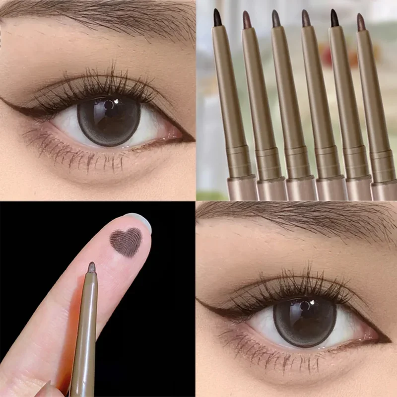 Top Trends: Waterproof Eyeliner Gel Pencil Matte Lying Silkworm Pen Brown Black Lasting Not Blooming Quick Drying Eye Liner Pen Eyes Makeup Shoppable Styles