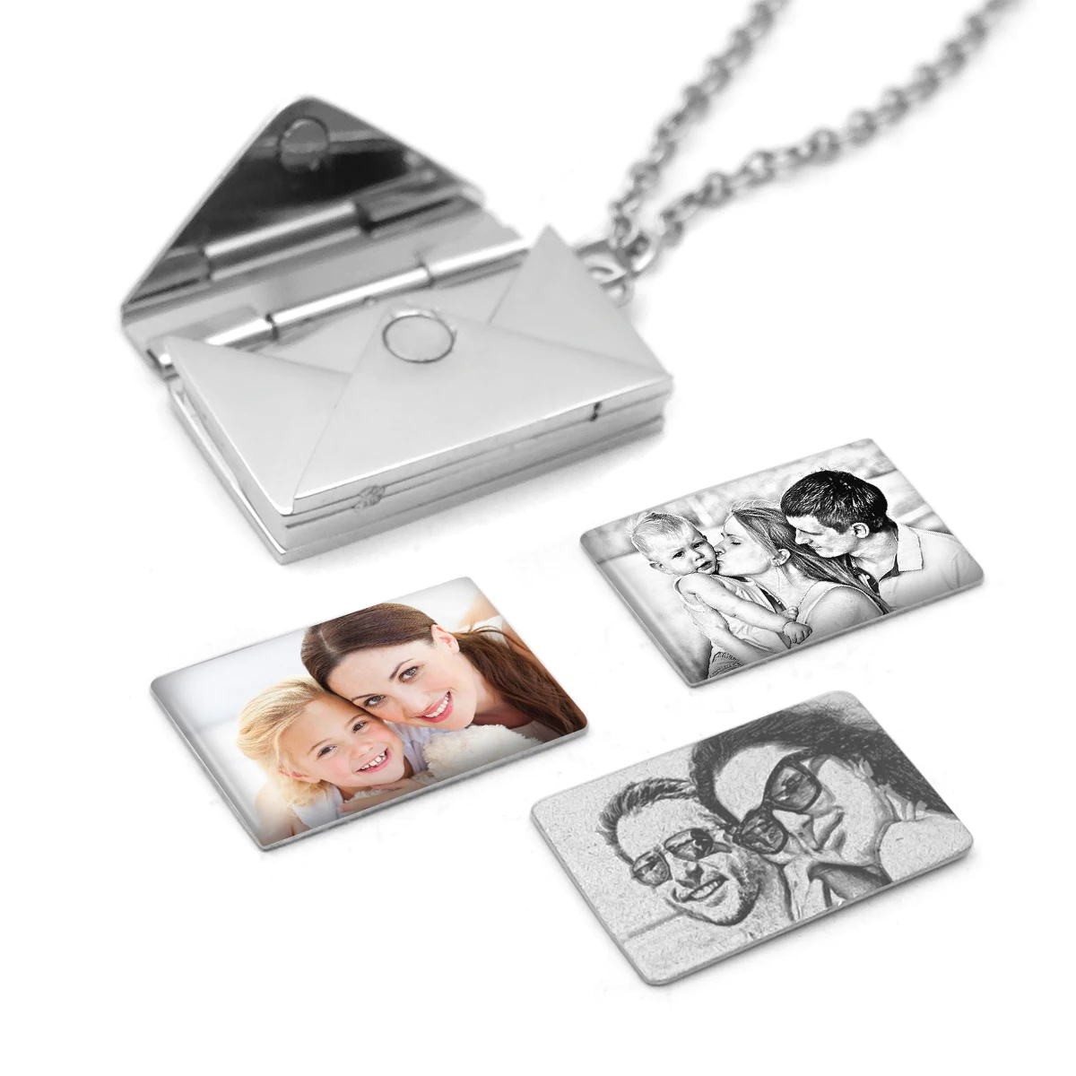 Top Trends: Personalized Photo Necklace Love Letter Envelope Pendant Mom Necklace Pull-Out Envelope Necklace Valentine Day Mother Day Gift Shoppable Styles