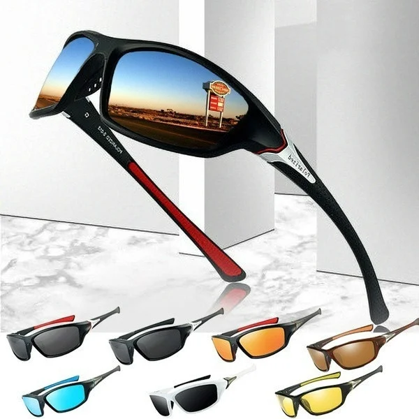 Top Trends: 2022 New Luxury Polarized Driving Sunglasses Men Classic Sport Glasses For Outdoor Riding Fishing Trips Retro UV400 Sun Glasses Shoppable Styles