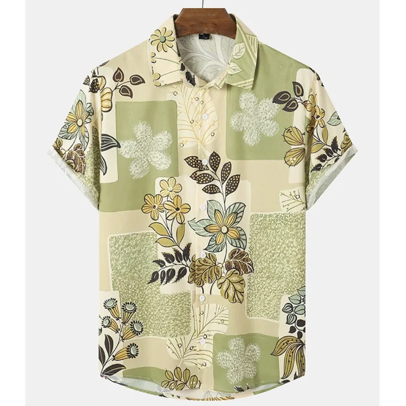 Top Trends: 2023 Hot Sell Flower Shirt Hawaiian-Shirt Men Clothes Loose Breathable Men’S Clothing Summer Male Top Street Casual Short Sleeve Shoppable Styles - Image 4