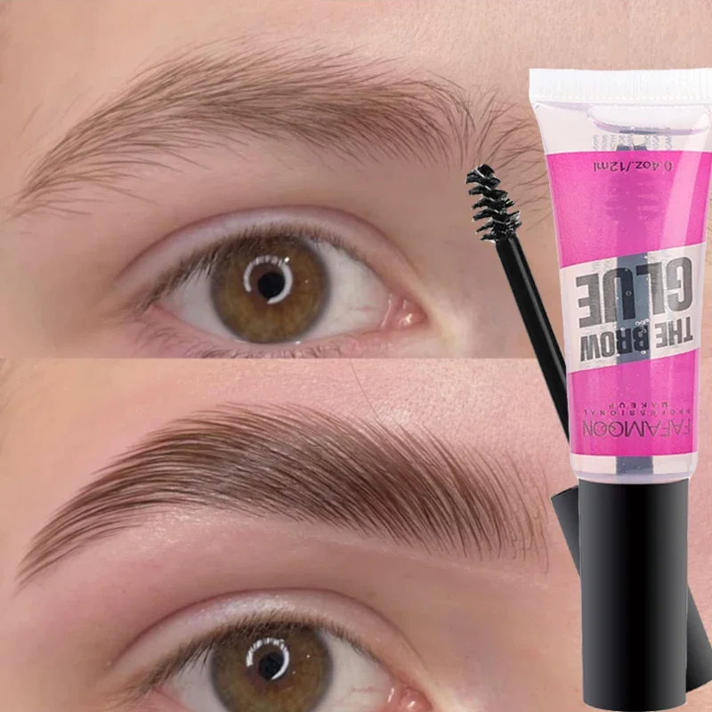 Top Trends: Transparent Eyebrow Styling Gel Quick Drying 12ml Natural 3D Wild Eyebrow Glue Lasting Waterproof Brow Enhancers Lifting Makeup Shoppable Styles