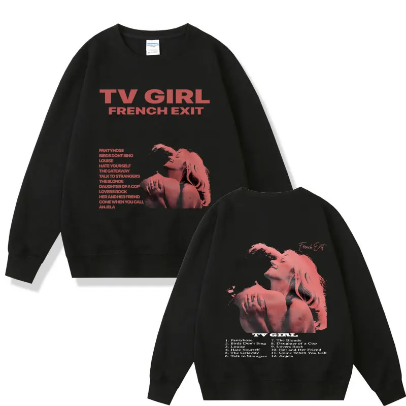 Top Trends: Cults TV Girl French Exit Graphic Sportswear Unisex Oversized Hip Hop Fashion Sweatshirt Men Women Harajuku Crewneck Pullover Shoppable Styles