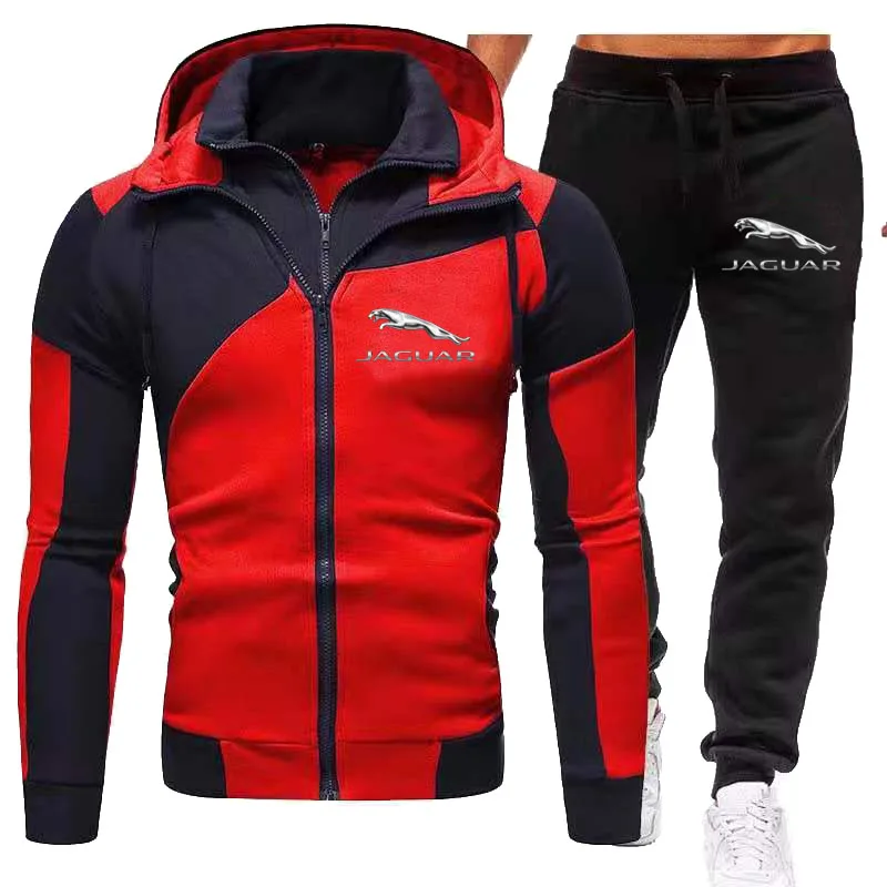 Top Trends: Spring And Autumn 2023 New Men&#039;s Sportswear Car Logo Print Sportswear Zipper Hooded Sweatshirt And Pants Set Running Sportswear Shoppable Styles