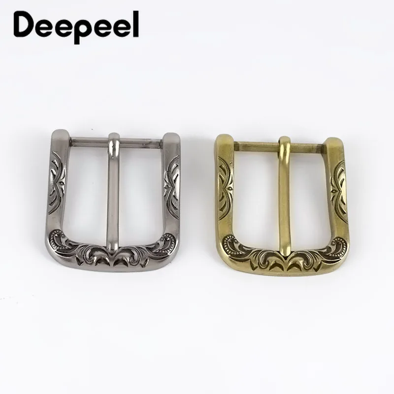 Top Trends: 2Pcs Deepeel 40mm Retro Belt Buckle Metal Pin Buckles Head DIY Leather Crafts Belts Clasp Decoration Hardware Accessories Shoppable Styles