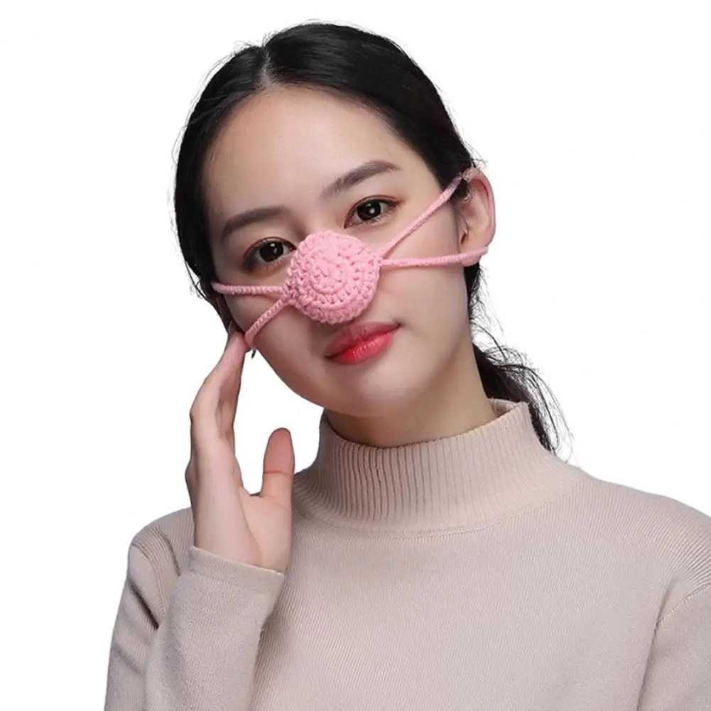 Top Trends: HOT SALES Handmade Winter Nose Warmer Extra Soft High Elastic Adjustable Cold Resistant Wool Nose Cover Accessories Shoppable Styles