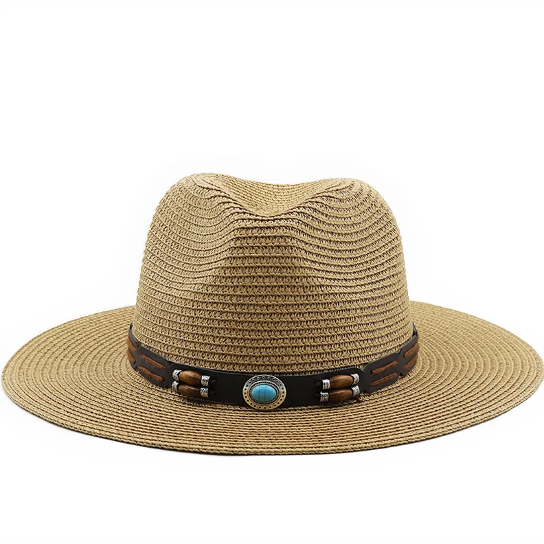 Top Trends: Large Size Panama Hats Lady Beach Parent-child Wide Brim Straw Hat Man Summer Sun Cap Plus Size Fedora Hat 54cm 56-58cm 59-61cm Shoppable Styles