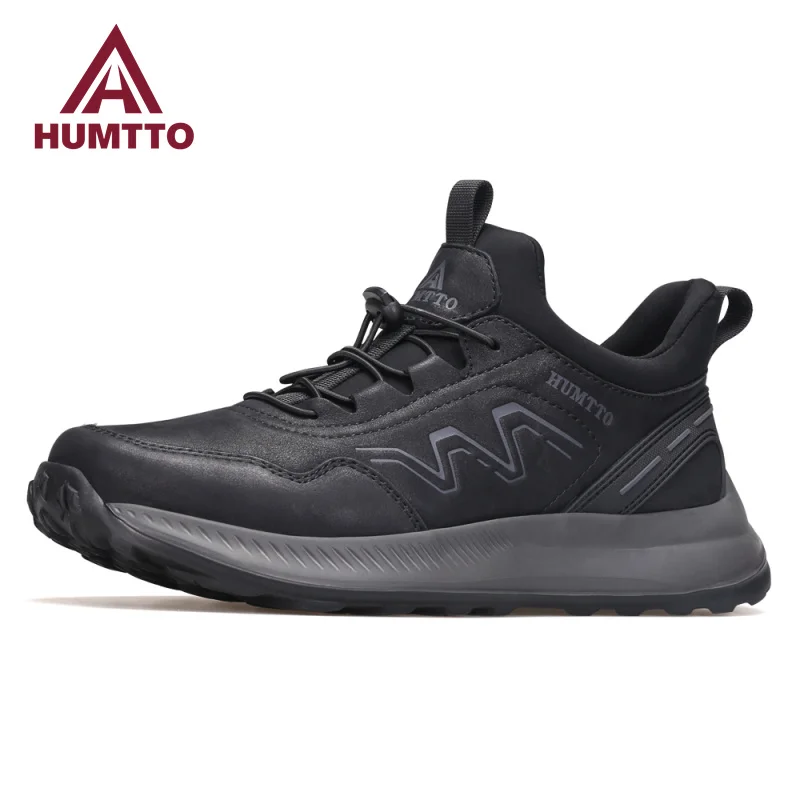 Top Trends: HUMTTO Men&#039;s Sports Shoes Breathable Running Shoes For Men Luxury Designer Jogging Man Sneakers Outdoor Leather Casual Trainers Shoppable Styles