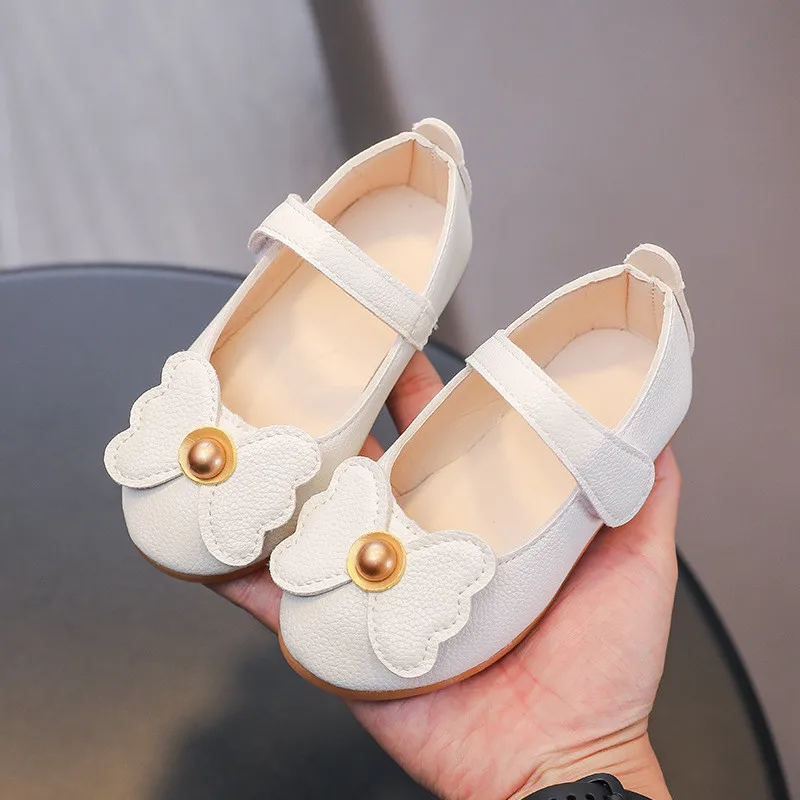 Top Trends: Children White Princess Shoes With Soft Soles And Bows Comfortable Little Girls Leather Shoes Kids Single Shoes Fit 2-13T Shoppable Styles