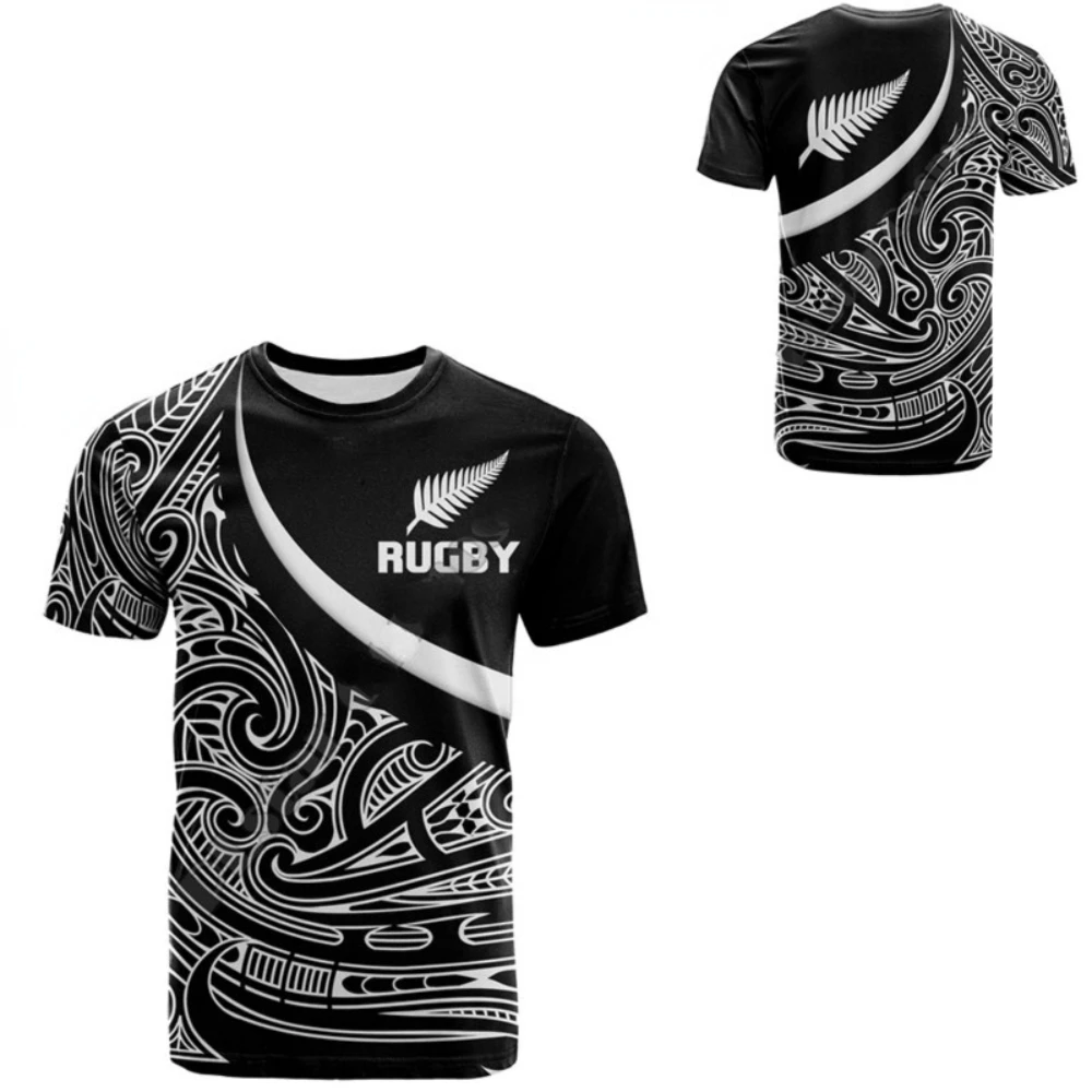 Top Trends: 2022 Summer Casual Short Sleeve RUGBY Funny T-Shirt Silver Streetwear Tribal Harajuku Comfortable Breathable 3D Printed T-Shirt Shoppable Styles