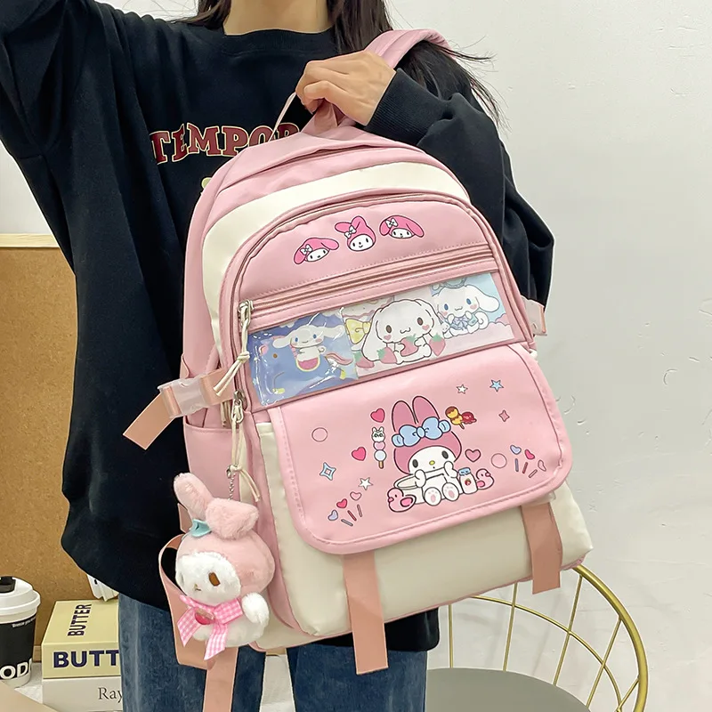 Top Trends: New Trendy Clow M Cinnamoroll Babycinnamoroll Cute Cartoon Sweet Girl JK Backpack Student Schoolbag Female Break Shoppable Styles