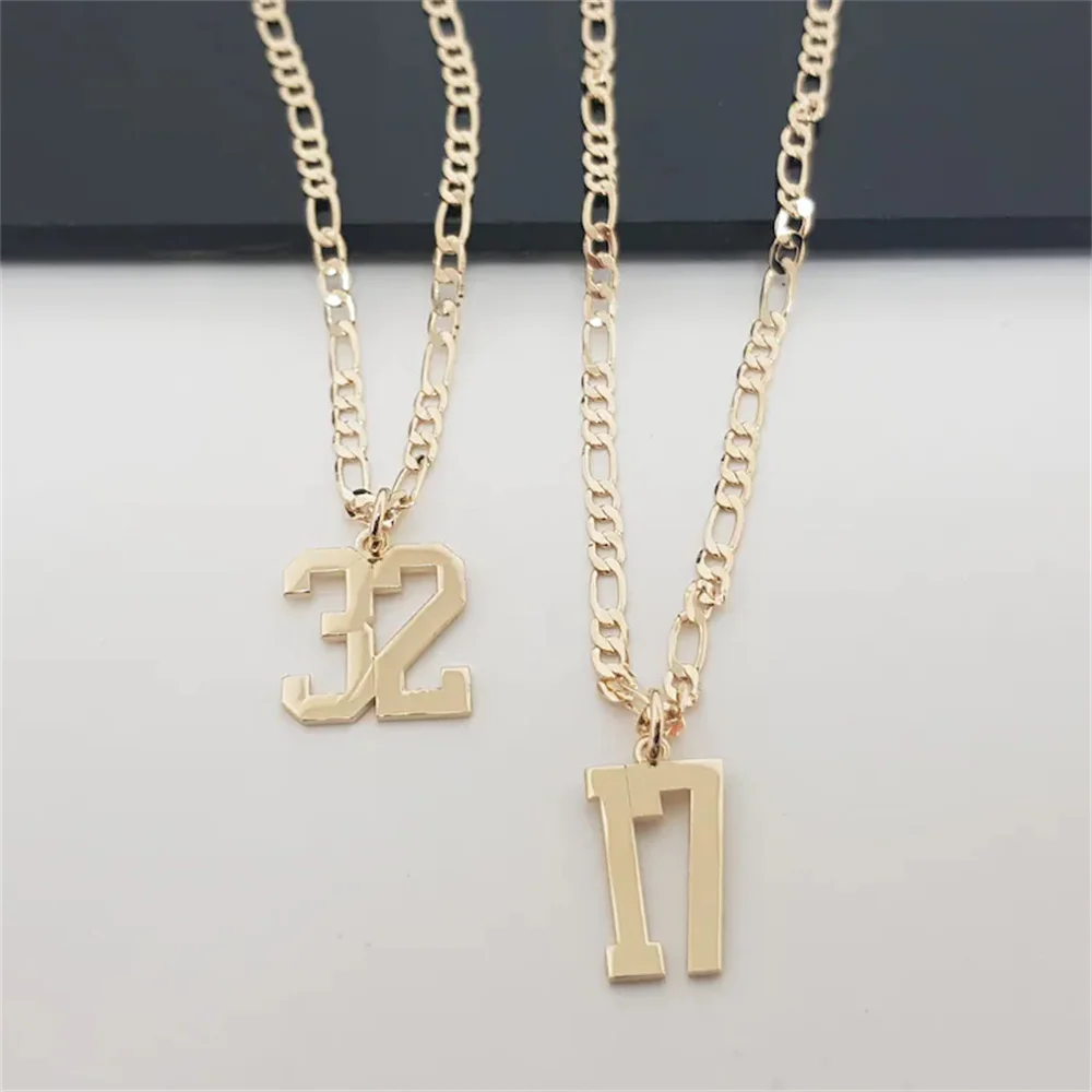 Top Trends: Custom Any Number Necklaces Hip Hop Basketball Number Legend 23 Necklaces Jewelry For Men Stainless Steel Gold Chain Women Gift Shoppable Styles - Image 4