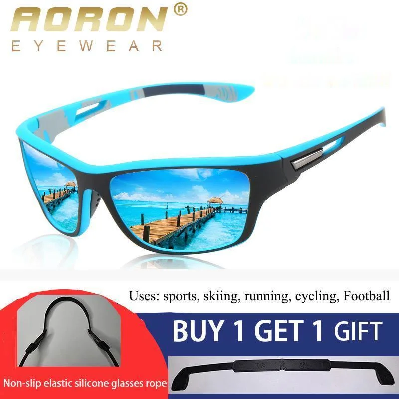 Top Trends: AORON Polarized Sunglasses Men Outdoor Sports Goggle Sunglasses Windproof Sand Sun Glasses UV400 Anti-Glare TR Frame Shoppable Styles