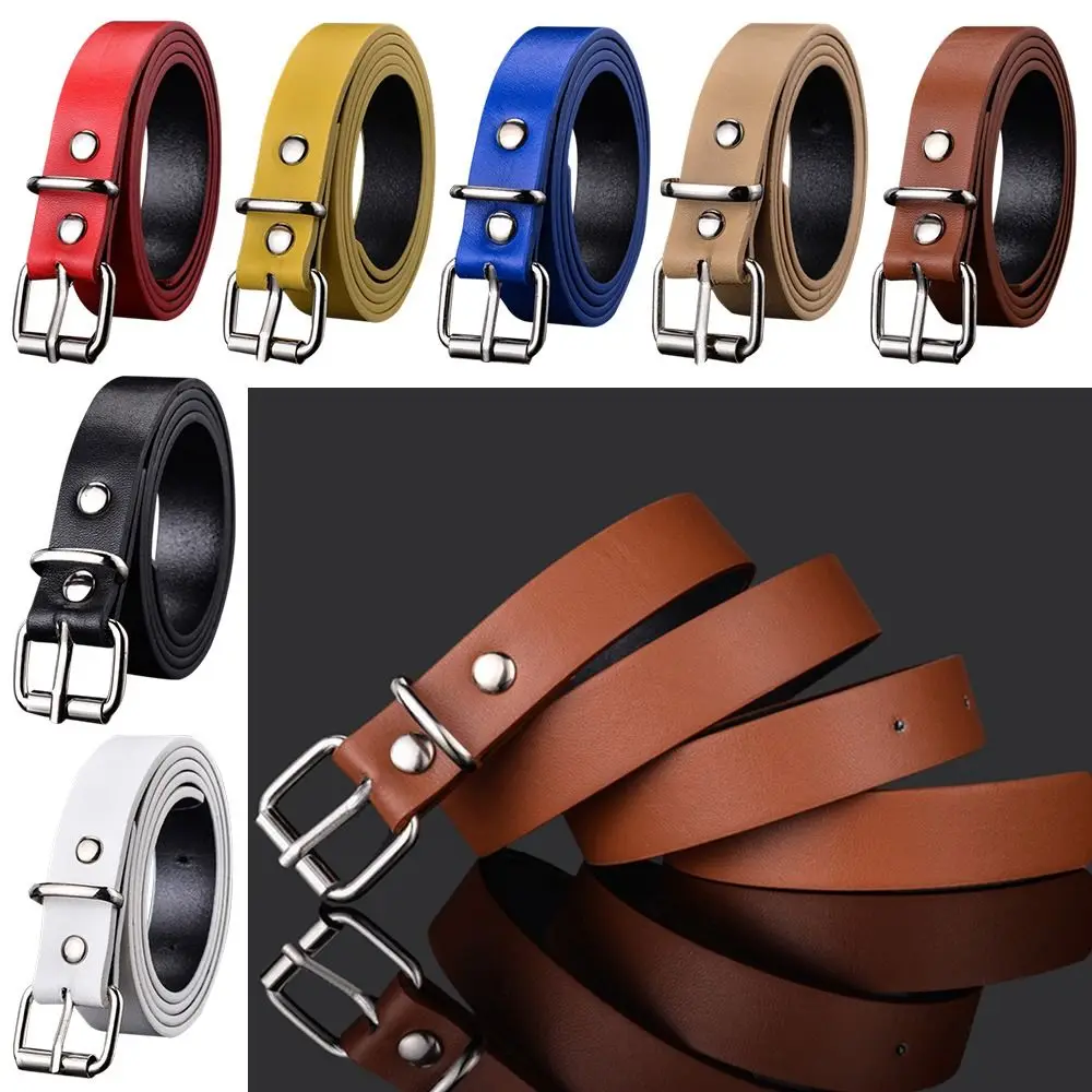 Top Trends: Fashion Luxury Design Casual Retro Pin Buckle Waistband Children Leather Belt Thin Waist Strap Trouser Dress Belts Shoppable Styles