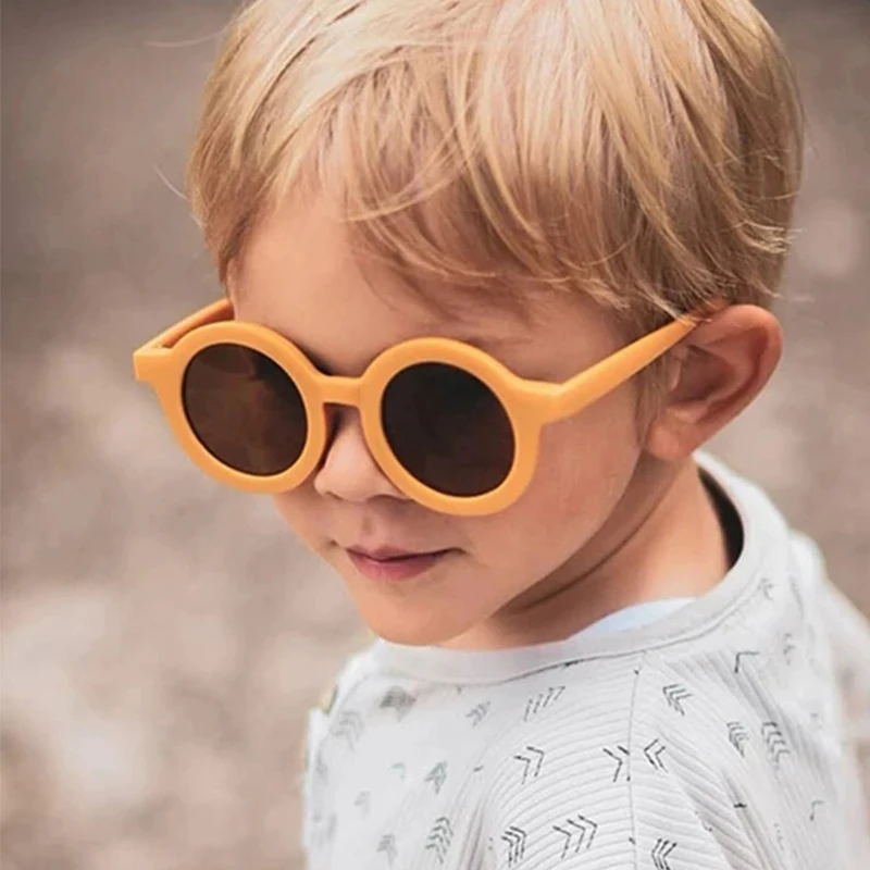 Top Trends: Korean Cute Round Sunglasses For Kids Girls Boys Children's Sun Glasses UV400 Protection De Sol Gafas Shoppable Styles - Image 5