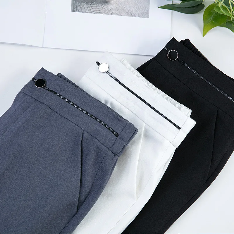 Top Trends: Women's Formal Suit Pants Comfortable Stretch Elastic Waist Straight Pants With Pocket Work Pants Y2k Pants（M-6XL) Shoppable Styles - Image 5