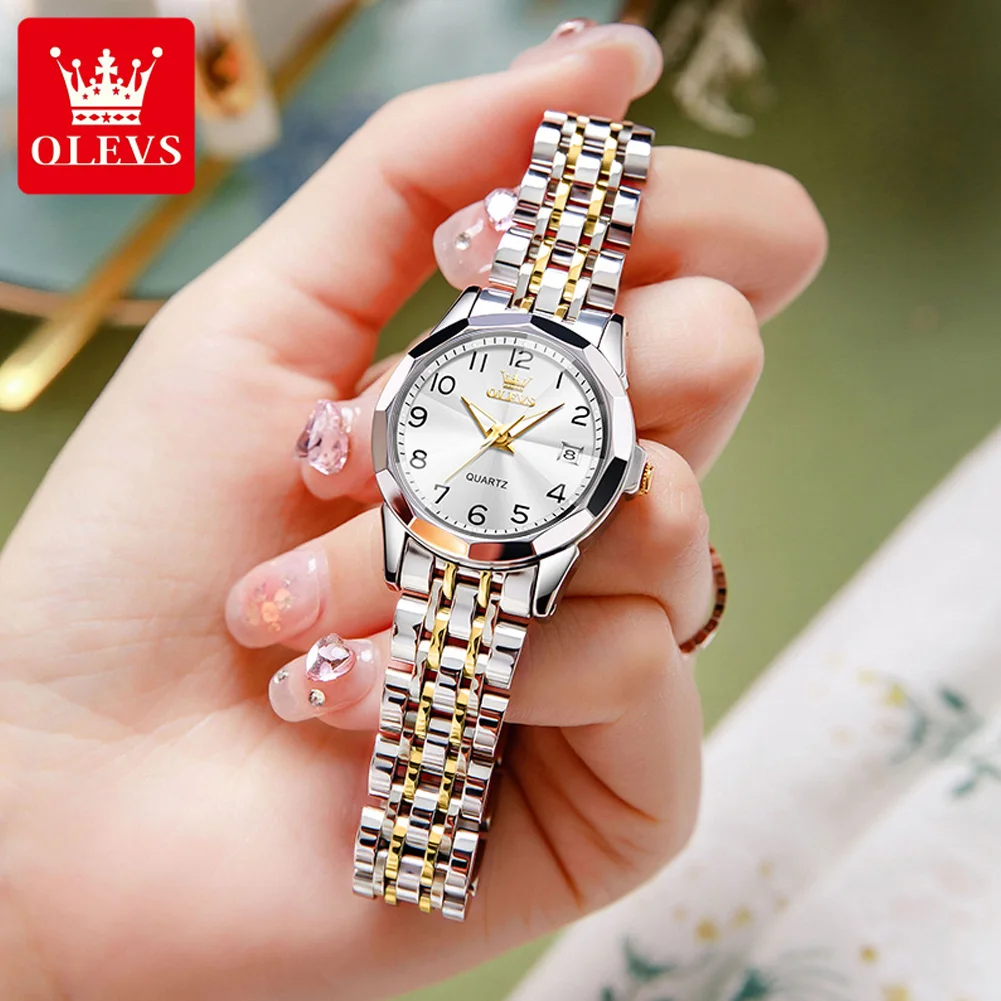 Top Trends: OLEVS Original Brand Watch For Women Bracelet Gift Set Stainless Steel Waterproof Diamond Elegant Ladies Quartz Wrist Watches Shoppable Styles