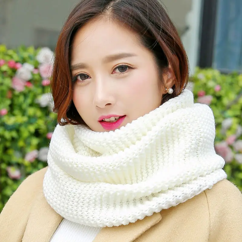 Top Trends: Knitted Scarf Neckerchief Cover Neck Season Women's Korean-Style Student Winter Pullover New Protection Warm All-Matching Shoppable Styles