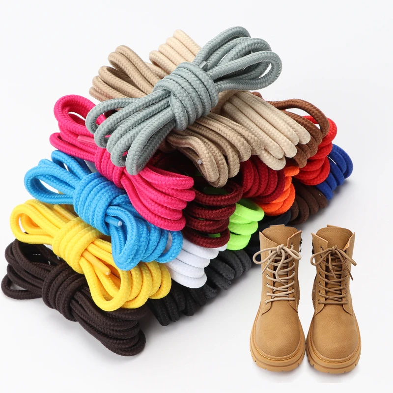 Top Trends: Classic Round Shoelaces Durable Polyester Sneakers Shoe Laces Solid Boots Laces For Shoes 70 / 90 / 120 / 150cm 1Pair Shoppable Styles