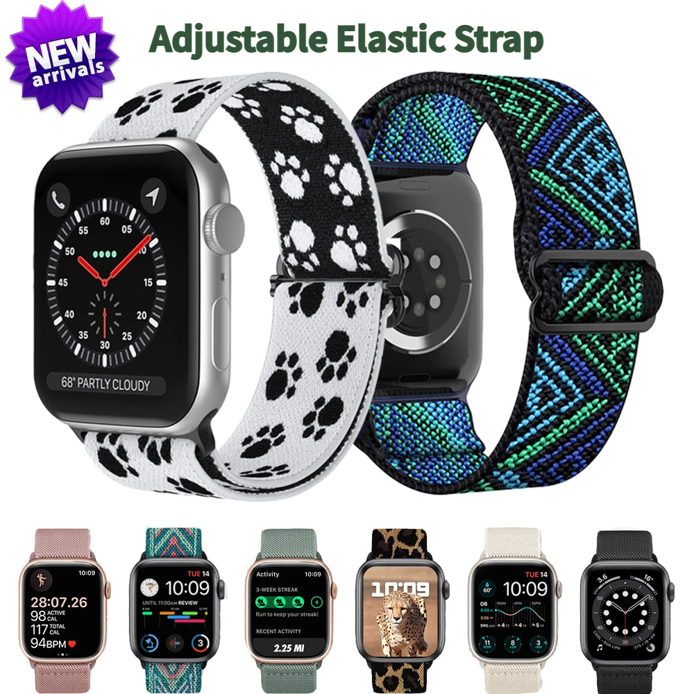 Top Trends: Nylon Loop Strap For Apple Watch Band 45mm 44mm 49mm 41mm 40mm 42mm Adjustable Elastic Bracelet IWatch Series Ultra 8 7 6 5 SE 4 Shoppable Styles