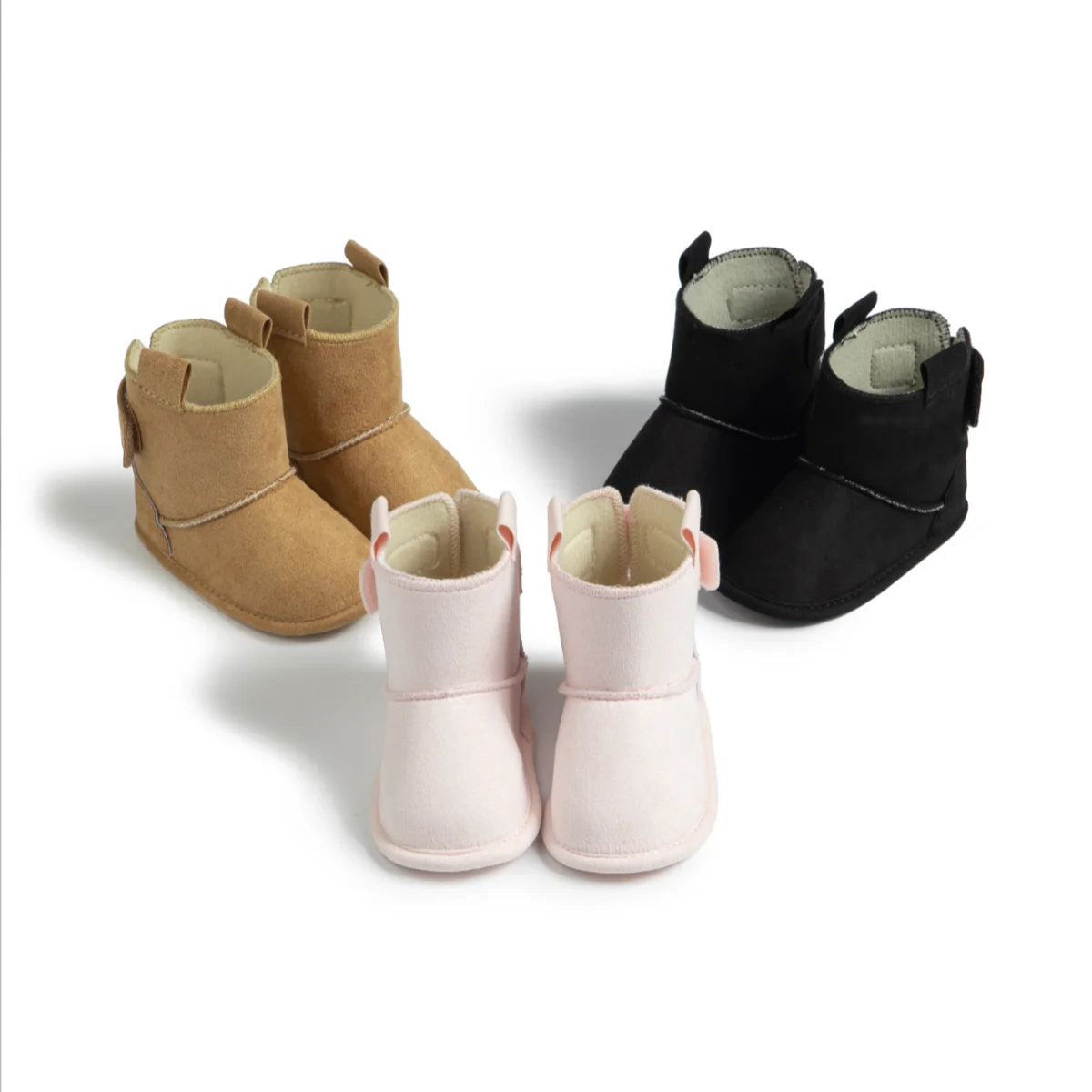 Top Trends: KIDSUN Newborn Snow Baby Booties Toddler First Walkers Shoes Winter Warm Cotton Anti-Slip Sole Baby Boy Girl Crib Shoes Shoppable Styles