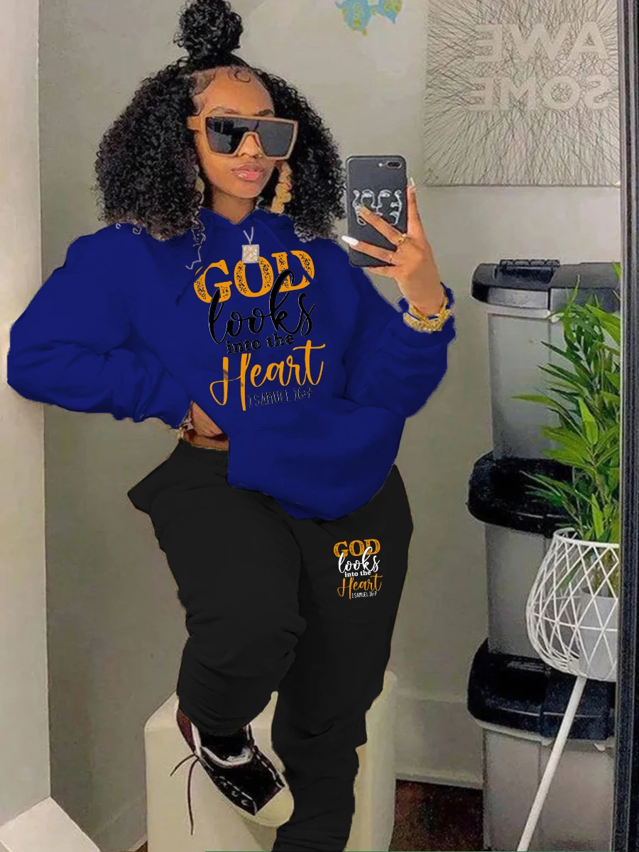 Top Trends: LW Plus Size Woman Tracksuit Two Piece Set Winter Warm Hoodies+ Pants Pullovers Sweatshirts 2pcs Set Casual Hoodie Sportswear Shoppable Styles