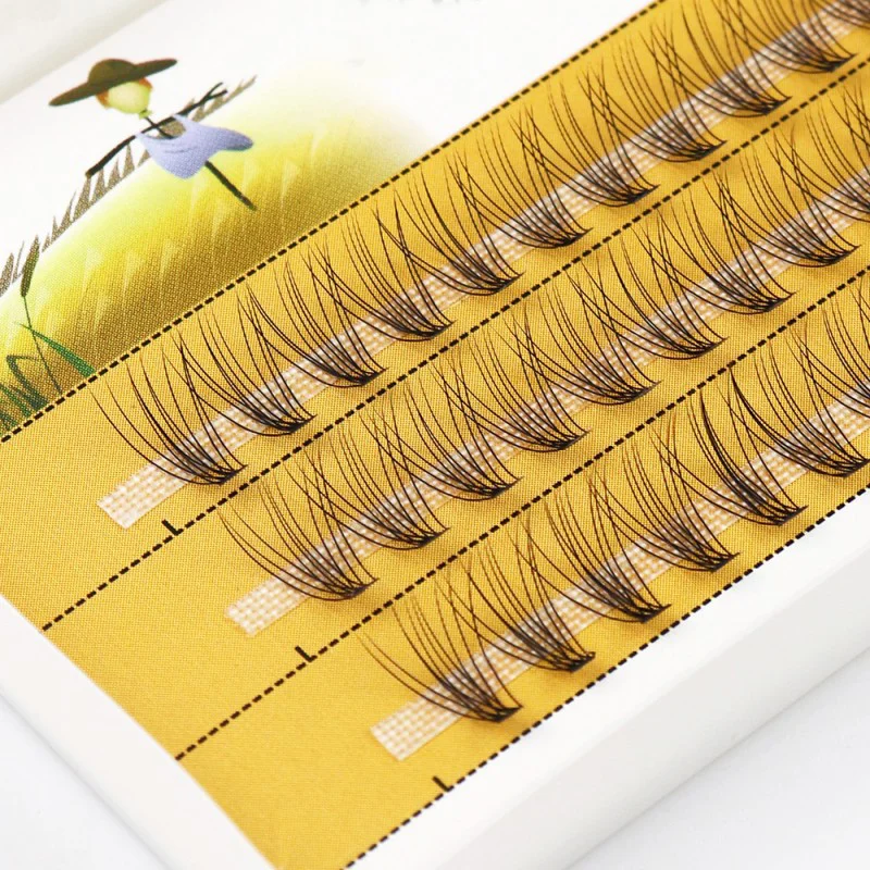 Top Trends: 1 Box / 60 Bunches Mink Eyelashes Natural 3D Russian Individual Eyelash Extension 10D Eyelash Cluster Makeup Tool Lashes Wholesale Shoppable Styles