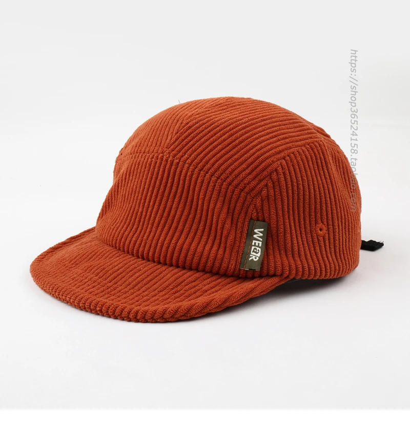 Top Trends: Hat Female Autumn And Winter Korean Style Soft Short Brim Corduroy Peaked Cap Retro Five Pieces Soft Top Sun Hat Male Shoppable Styles