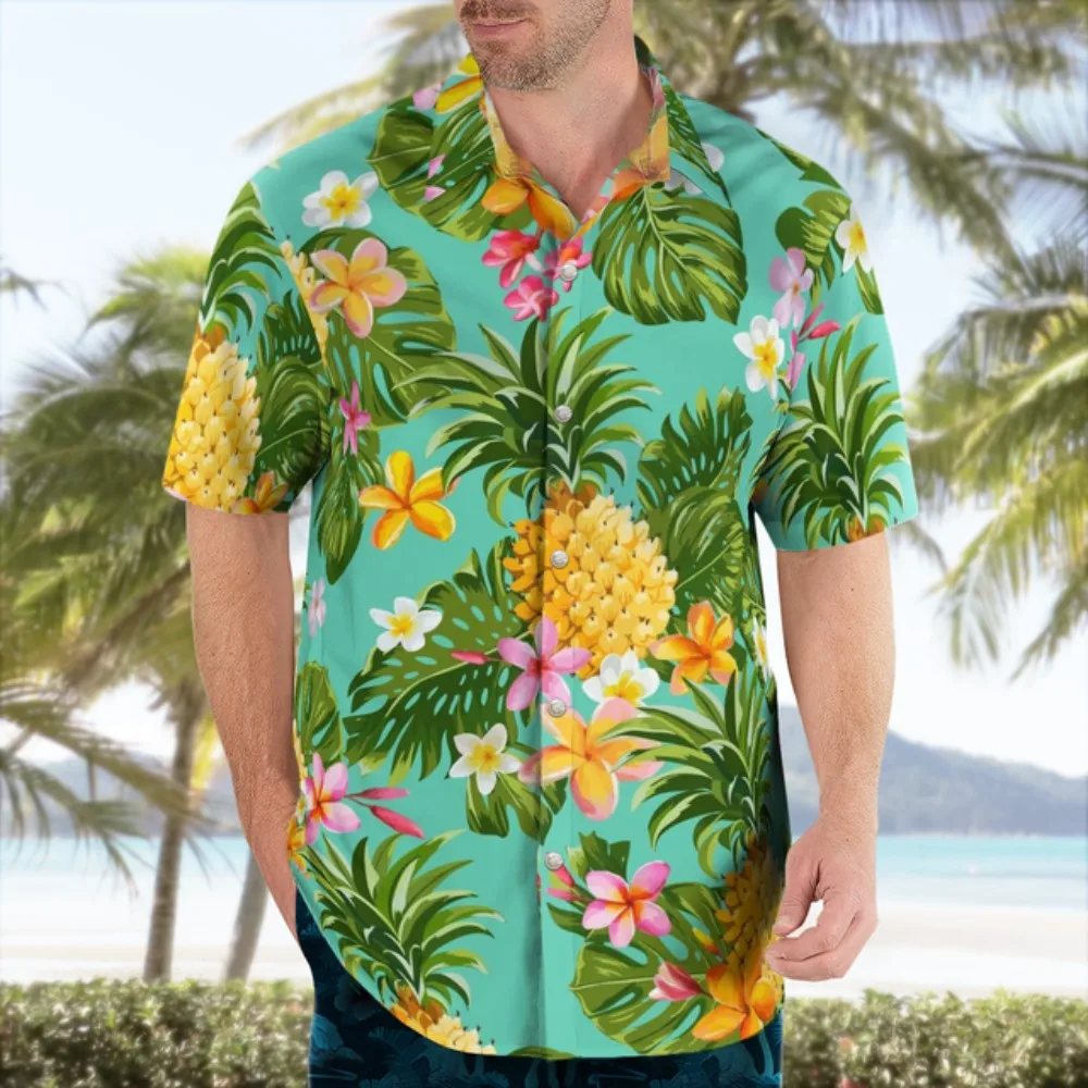 Top Trends: Summer Hawaiian Cartoo N Floral Casual Shirt Hot Sale For Men 3d Short Sleeve Beach Oversized Funny Clothing Fashion Shoppable Styles