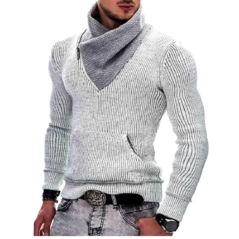 Top Trends: Men&#039;s Fashion Long Sleeve Turtleneck Knit Sweater Autumn And Winter Versatile Harajuku Knit Jumper Comfortable Bottoming Shirt Shoppable Styles