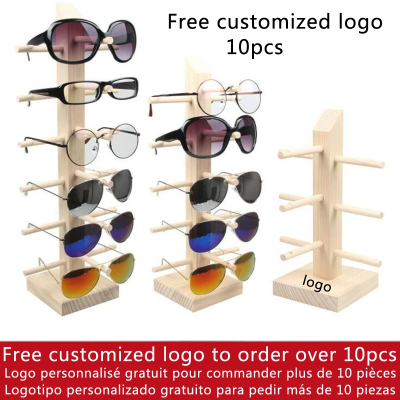 Top Trends: New Sun Glasses Eyeglasses Wood Display Stands Shelf Glasses Display Show Stand Holder Rack 9 Sizes Options Natural Material Shoppable Styles - Image 2