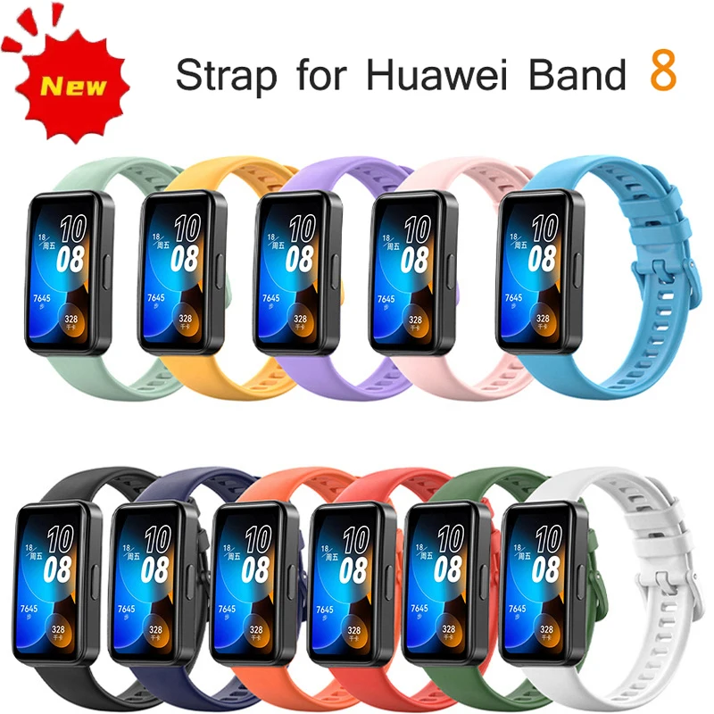 Top Trends: Silicone Watchband For Huawei Band 8 Silicone Smart Watch Replacement Wristband Bracelet For Huawei Band 8 Huawei Band8 Strap Shoppable Styles